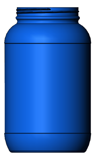 1 Gallon Wide Mouth Jar, Label Indent, 110-400 Image