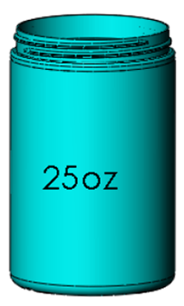 25oz. Wide Mouth Jar, 89-400 Image