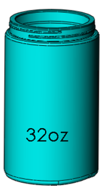 32oz. Wide Mouth Jar, 89-400 Image